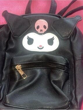 Cute Black  Backpack with Kuromi character